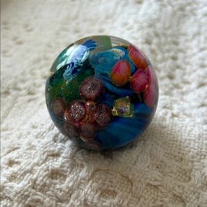 Josh Simpson Inhabited Little Planet Glass Art 1.75”